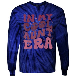 Groovy Retro In My Cool Aunt Era Cool Gifts For Auntie Tie-Dye Long Sleeve Shirt