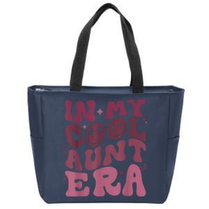 Groovy Retro In My Cool Aunt Era Cool Gifts For Auntie Zip Tote Bag