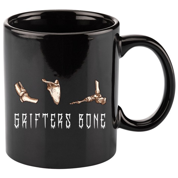 Grifters Bone 11oz C Handle Ceramic Mug