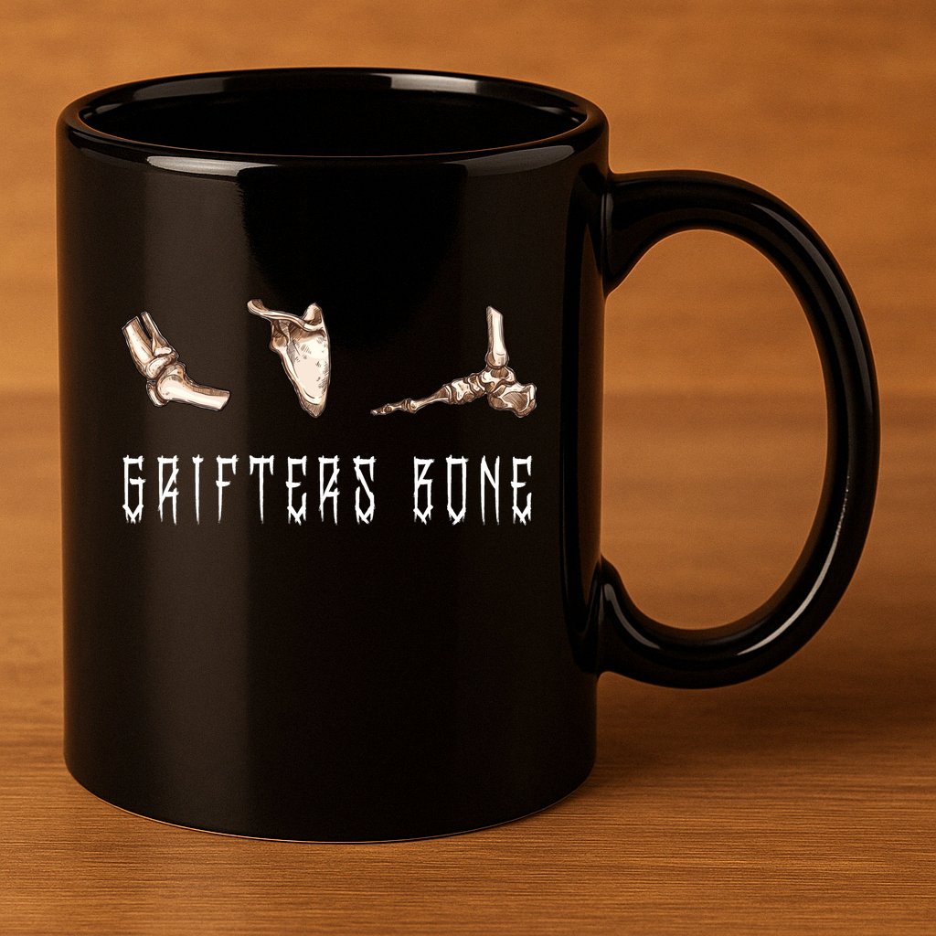Grifters Bone 11oz C Handle Ceramic Mug