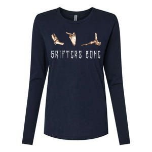 Grifters Bone Womens Cotton Relaxed Long Sleeve T-Shirt