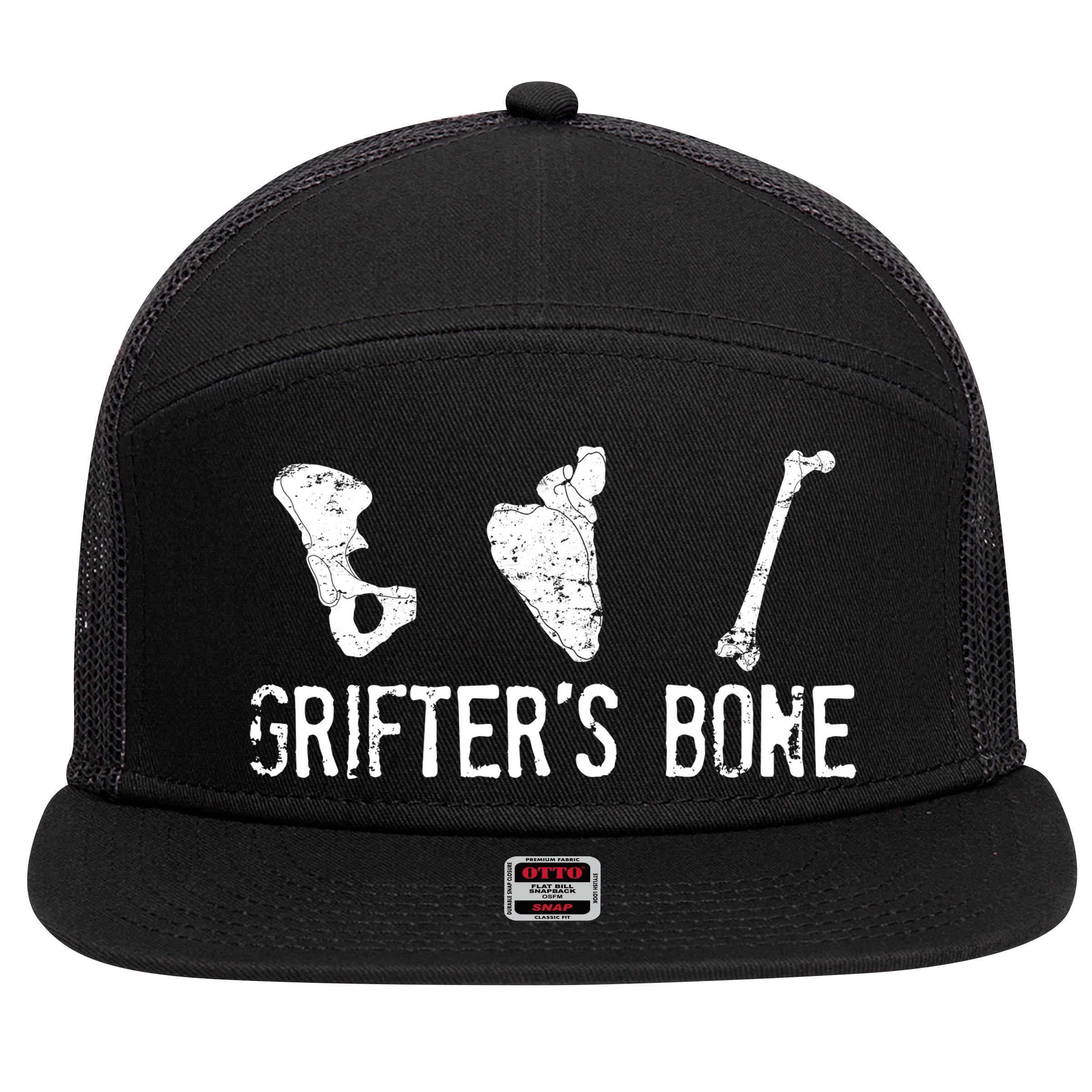 Grifter's Bone Band  7 Panel Mesh Trucker Snapback Hat