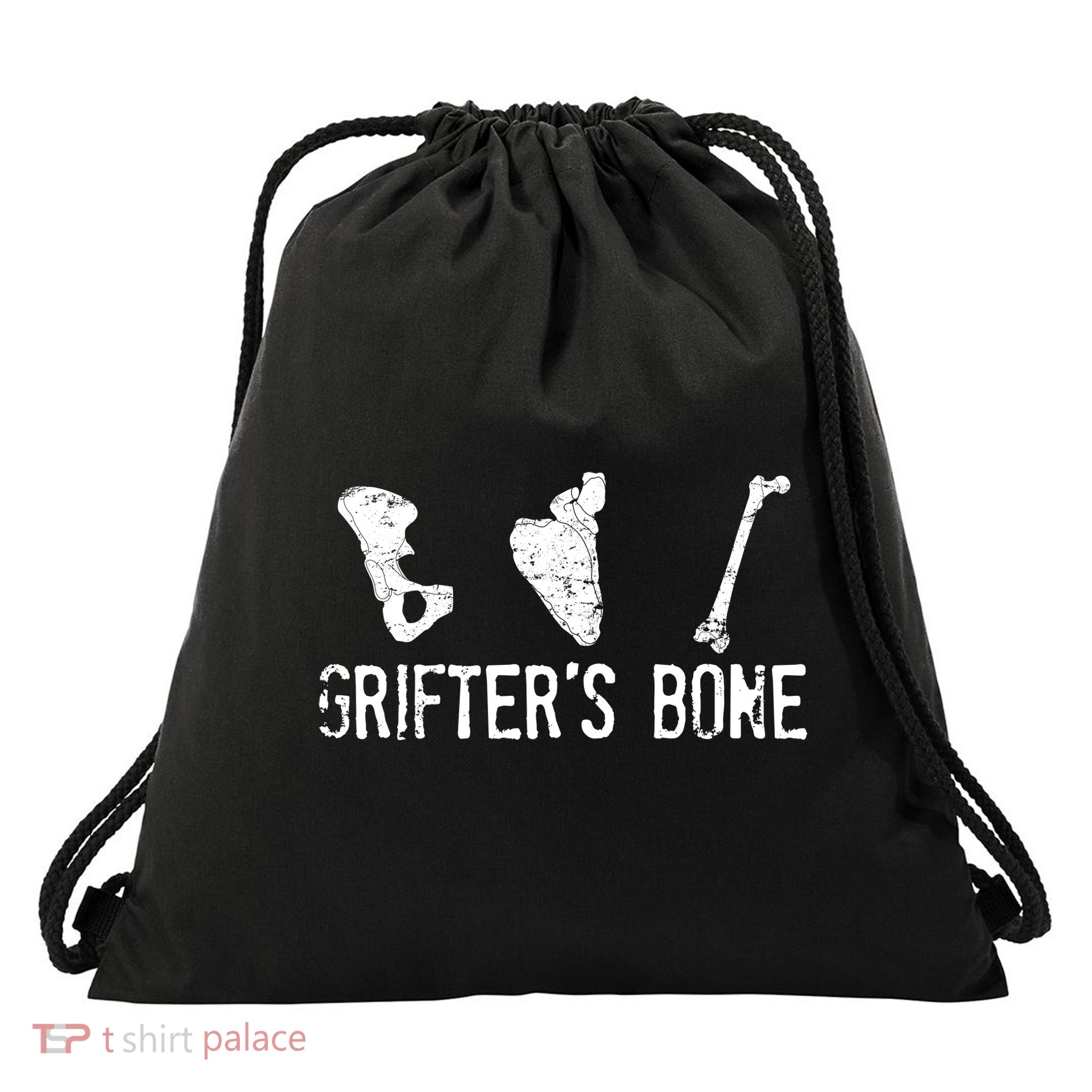 Grifter's Bone Band  Drawstring Bag