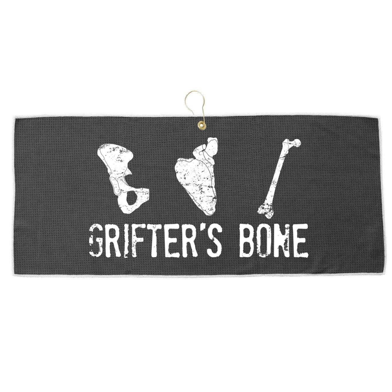 Grifter's Bone Band  Large Microfiber Waffle Golf Towel