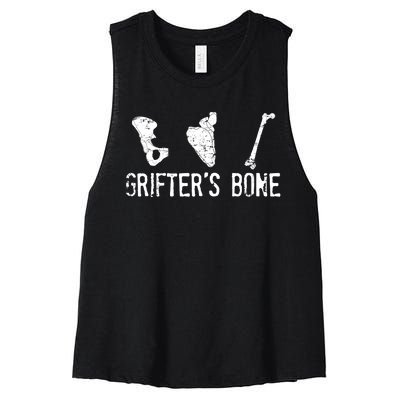 Grifter's Bone Band  Women's Racerback Cropped Tank