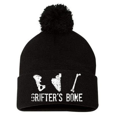 Grifter's Bone Band  Pom Pom 12in Knit Beanie