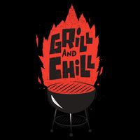 Grill And Chill Flexfit Unipanel Trucker Cap