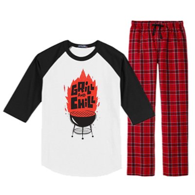 Grill And Chill Raglan Sleeve Pajama Set