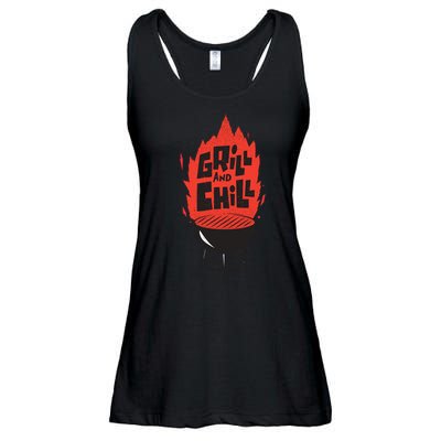 Grill And Chill Ladies Essential Flowy Tank