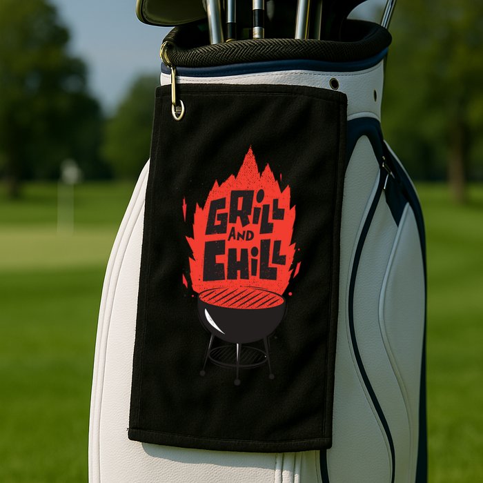 Grill And Chill Golf Towel