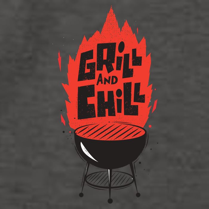 Grill And Chill Vector Backpack