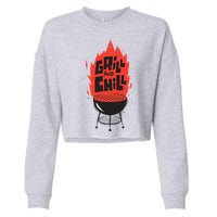 Grill And Chill Cropped Pullover Crew
