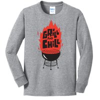 Grill And Chill Kids Long Sleeve Shirt