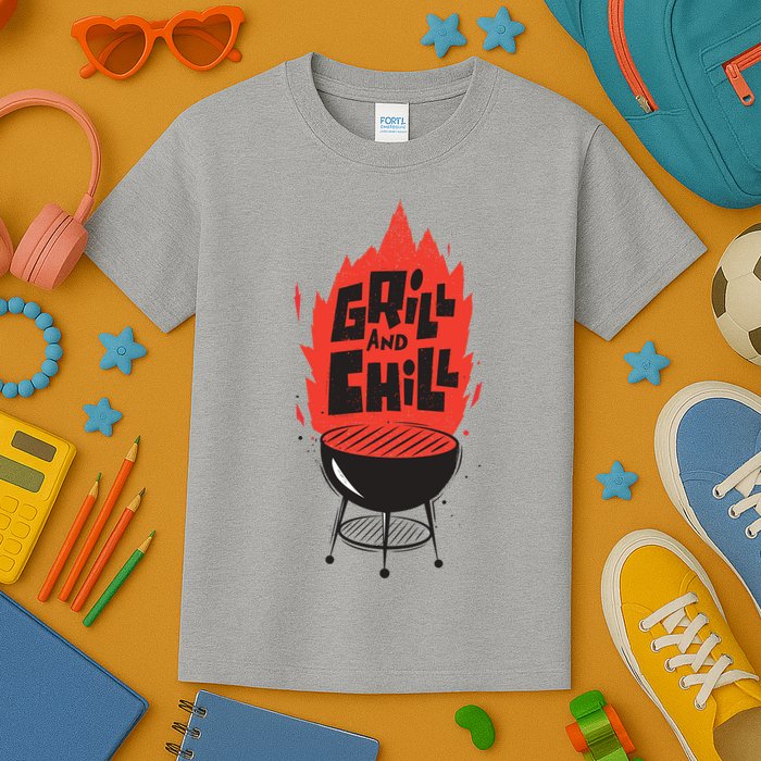 Grill And Chill Kids T-Shirt