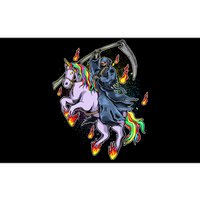 Grim Reaper Riding Rainbow Unicorn Bumper Sticker