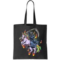 Grim Reaper Riding Rainbow Unicorn Bag