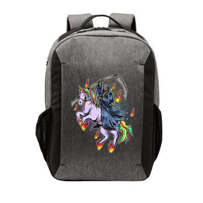 Grim Reaper Riding Rainbow Unicorn Vector Backpack