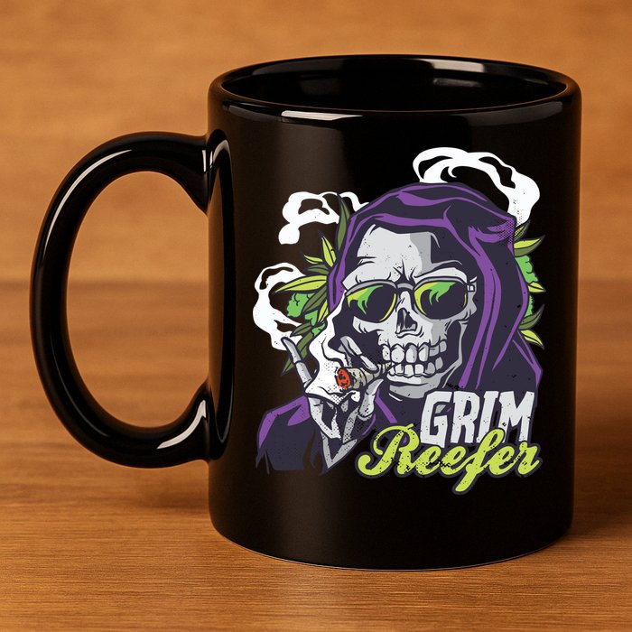 Grim Reefer 11oz C Handle Ceramic Mug
