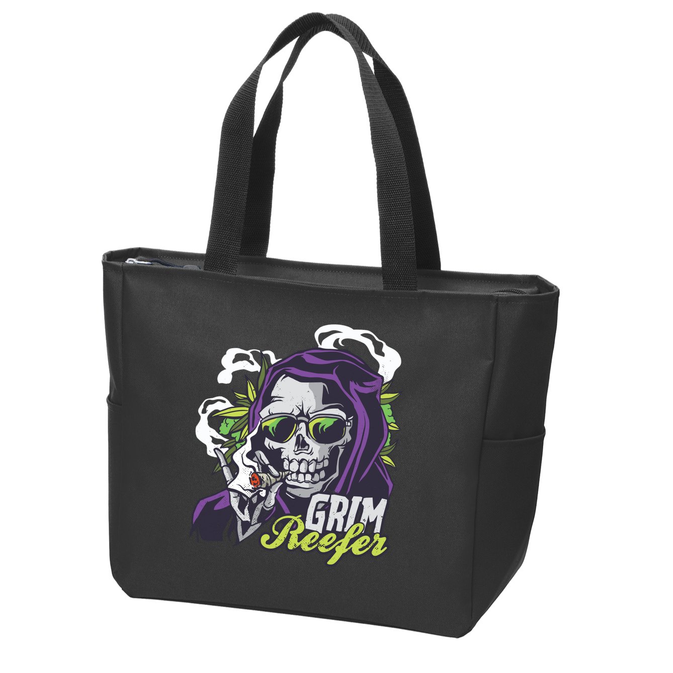 Grim Reefer Zip Tote Bag