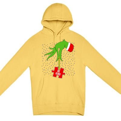 Autism Puzzle Piece Naughty Santa Premium Pullover Hoodie