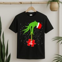 Autism Puzzle Piece Naughty Santa T-Shirt