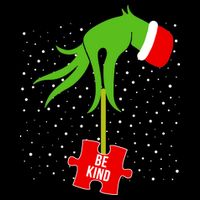 Autism Puzzle Piece Naughty Santa T-Shirt