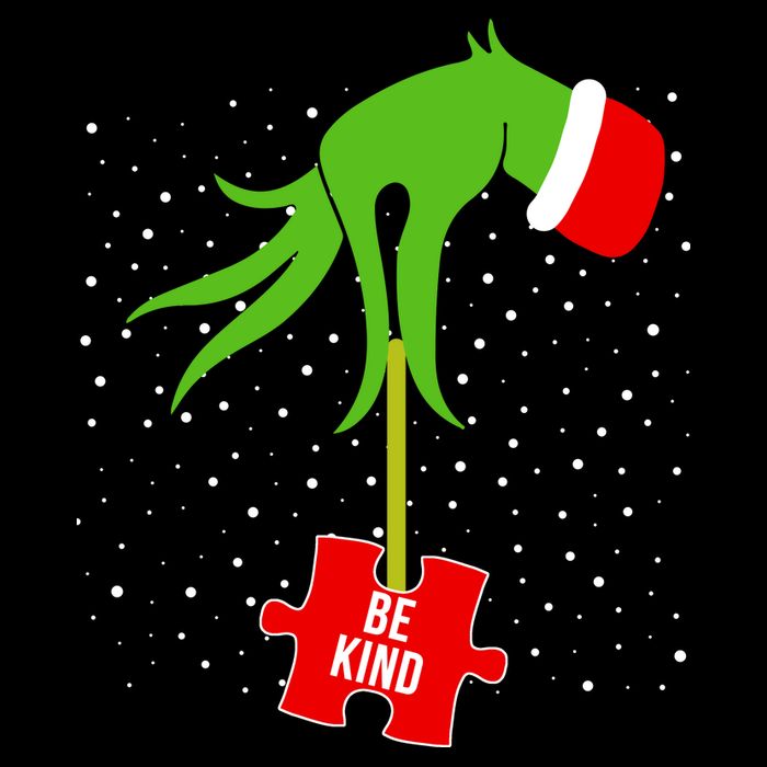 Autism Puzzle Piece Naughty Santa T-Shirt