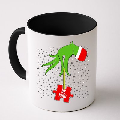 Autism Puzzle Piece Naughty Santa Mug