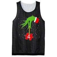 Autism Puzzle Piece Naughty Santa Mesh Reversible Basketball Jersey Tank