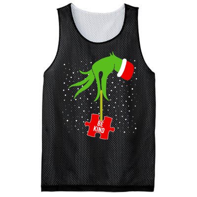 Autism Puzzle Piece Naughty Santa Mesh Reversible Basketball Jersey Tank