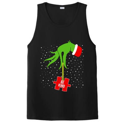 Autism Puzzle Piece Naughty Santa PosiCharge Competitor Tank