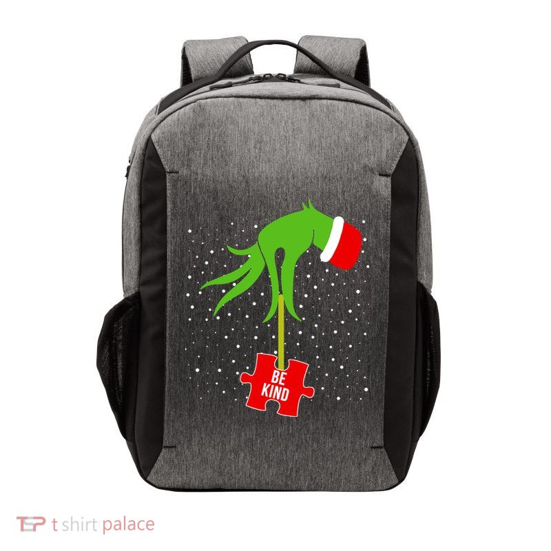 Autism Puzzle Piece Naughty Santa Vector Backpack