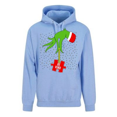 Autism Puzzle Piece Naughty Santa Unisex Surf Hoodie