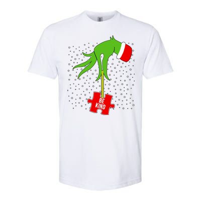 Autism Puzzle Piece Naughty Santa Softstyle CVC T-Shirt