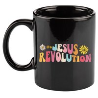Groovy Retro Jesus Revolution Love Like Jesus Christian 11oz C Handle Ceramic Mug