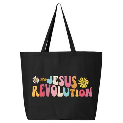 Groovy Retro Jesus Revolution Love Like Jesus Christian 25L Jumbo Tote