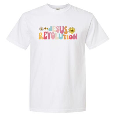 Groovy Retro Jesus Revolution Love Like Jesus Christian Garment-Dyed Heavyweight T-Shirt