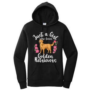 Golden Retriever Just a Who Loves Golden Retrievers Women's Pullover Hoodie