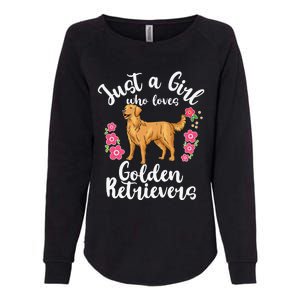 Golden Retriever Just a Who Loves Golden Retrievers Womens California Wash Sweatshirt