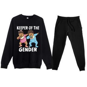 Gender Reveal Keeper of the Gender Premium Crewneck Sweatsuit Set