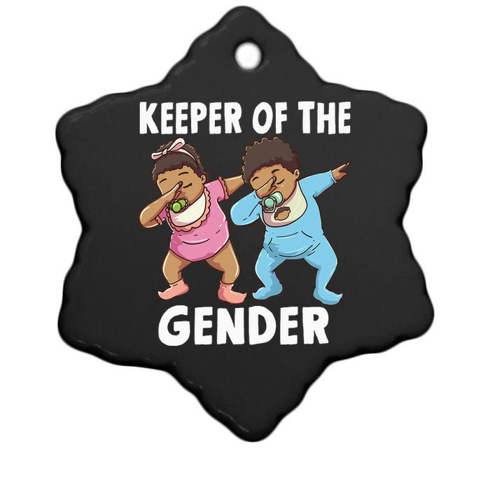 Gender Reveal Keeper of the Gender Ceramic Star Ornament