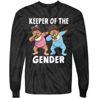 Gender Reveal Keeper of the Gender Tie-Dye Long Sleeve Shirt