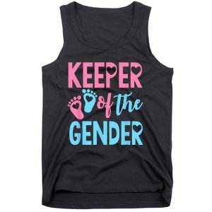 Gender Reveal Keeper Of The Gender Gender Reveal Tank Top