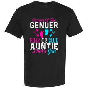 Gender Reveal Keeper of the Gender Funny Auntie Gender Garment-Dyed Heavyweight T-Shirt