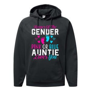 Gender Reveal Keeper of the Gender Funny Auntie Gender Performance Fleece Hoodie