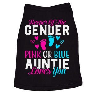 Gender Reveal Keeper of the Gender Funny Auntie Gender Doggie Tank