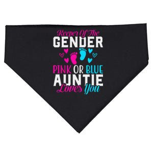 Gender Reveal Keeper of the Gender Funny Auntie Gender USA-Made Doggie Bandana