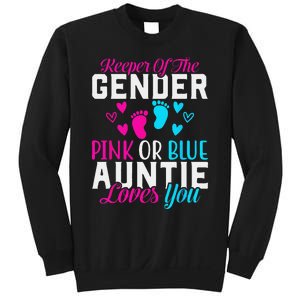 Gender Reveal Keeper of the Gender Funny Auntie Gender Sweatshirt