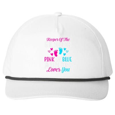 Gender Reveal Keeper of the Gender Funny Auntie Gender Snapback Five-Panel Rope Hat