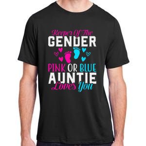 Gender Reveal Keeper of the Gender Funny Auntie Gender Adult ChromaSoft Performance T-Shirt